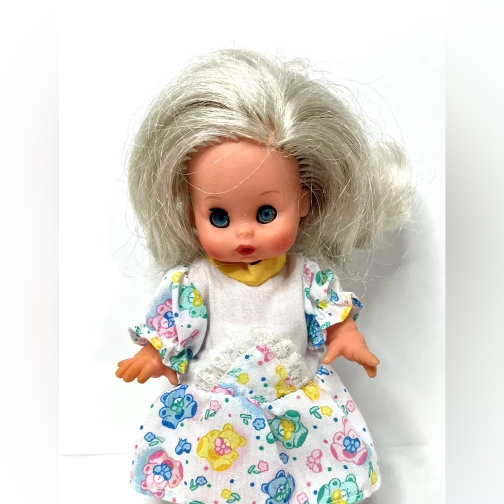 Furga Doll Italy Tina Tilly 6” Blue Eyes Blonde Hair Italian Vintage Outfit RARE